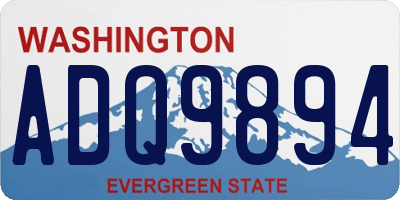WA license plate ADQ9894