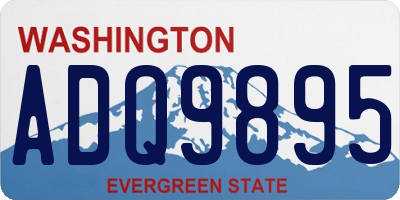 WA license plate ADQ9895
