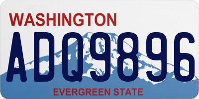 WA license plate ADQ9896