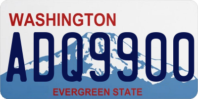 WA license plate ADQ9900