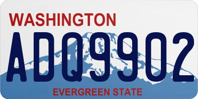 WA license plate ADQ9902