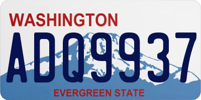 WA license plate ADQ9937