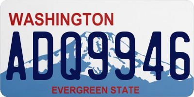 WA license plate ADQ9946