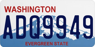WA license plate ADQ9949
