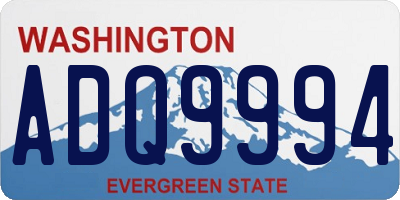 WA license plate ADQ9994
