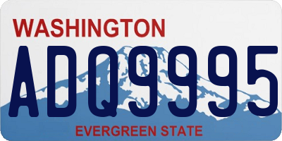 WA license plate ADQ9995