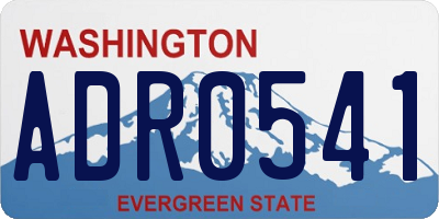 WA license plate ADR0541