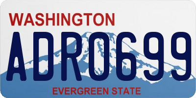 WA license plate ADR0699