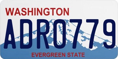 WA license plate ADR0779