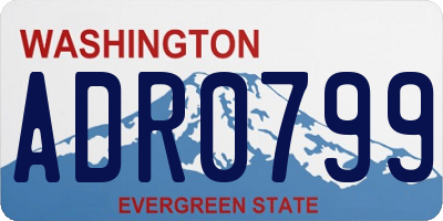 WA license plate ADR0799