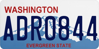 WA license plate ADR0844