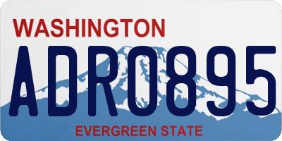WA license plate ADR0895