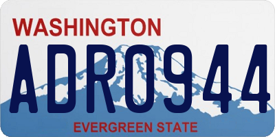 WA license plate ADR0944