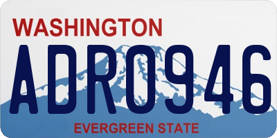 WA license plate ADR0946