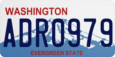 WA license plate ADR0979
