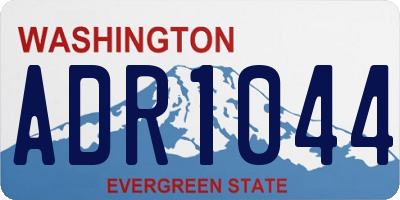 WA license plate ADR1044