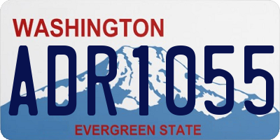 WA license plate ADR1055