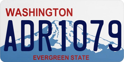 WA license plate ADR1079