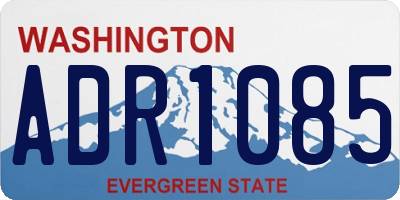 WA license plate ADR1085