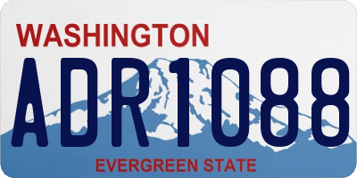WA license plate ADR1088