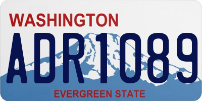 WA license plate ADR1089