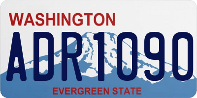 WA license plate ADR1090