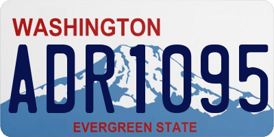 WA license plate ADR1095