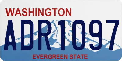 WA license plate ADR1097