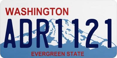 WA license plate ADR1121
