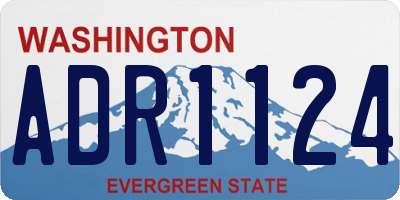 WA license plate ADR1124