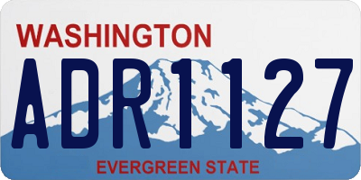 WA license plate ADR1127