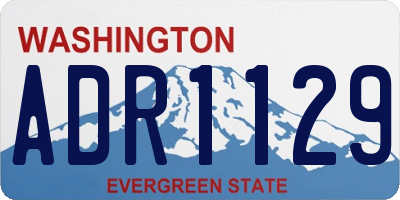 WA license plate ADR1129