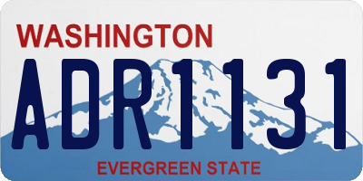 WA license plate ADR1131