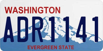 WA license plate ADR1141