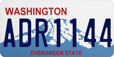 WA license plate ADR1144