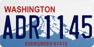 WA license plate ADR1145