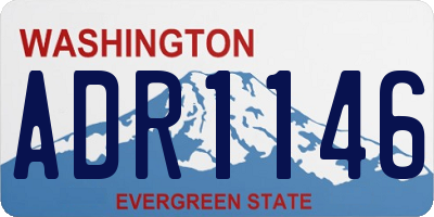 WA license plate ADR1146