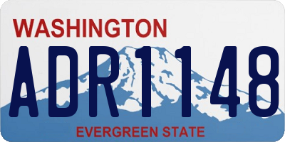 WA license plate ADR1148