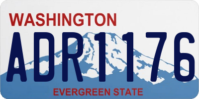 WA license plate ADR1176