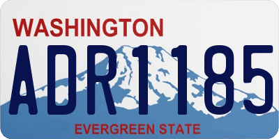 WA license plate ADR1185