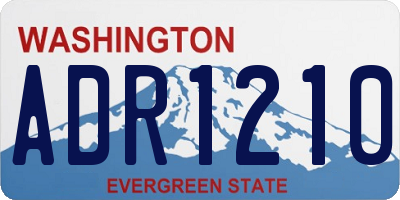 WA license plate ADR1210