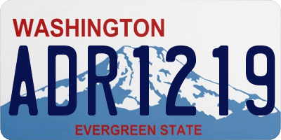 WA license plate ADR1219