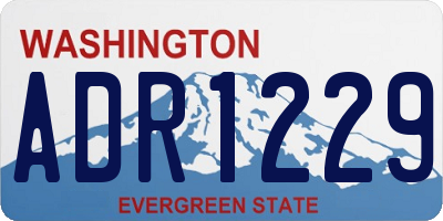 WA license plate ADR1229