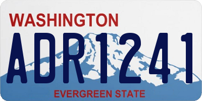 WA license plate ADR1241