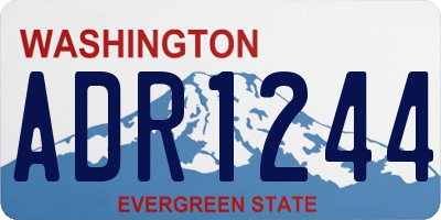 WA license plate ADR1244