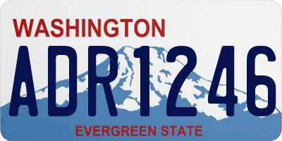 WA license plate ADR1246