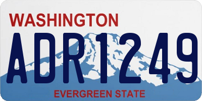 WA license plate ADR1249