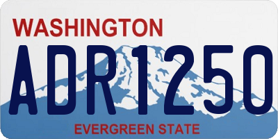 WA license plate ADR1250