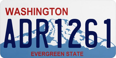 WA license plate ADR1261