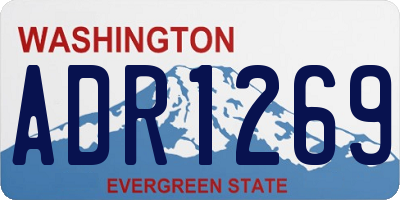 WA license plate ADR1269